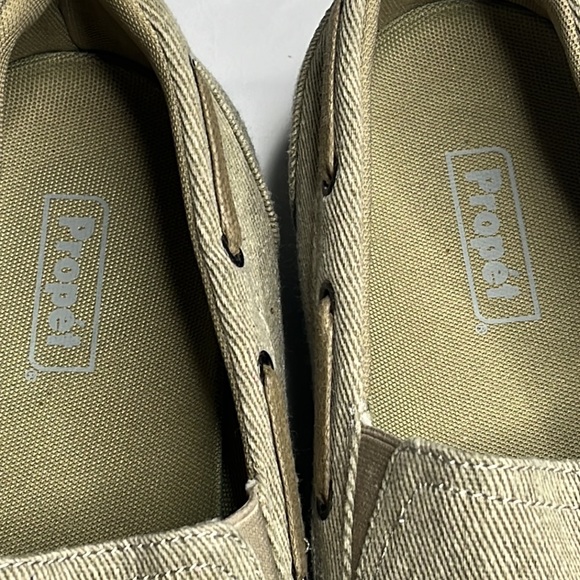 Propét Viasol Mens loafer 13 XX(5E)  canvas greenish - Picture 4 of 15